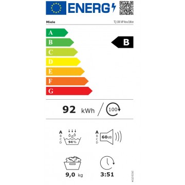 Miele TQ 1000 WP Nova Edition Στεγνωτήριο 9kg A+++ με Αντλία Θερμότητας Miele TQ 1000 WP Nova Edition Στεγνωτήριο 9kg A+++ με Αντλία Θερμότητας